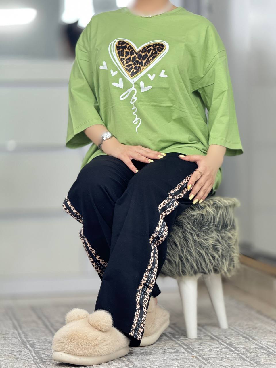 ست بگی قلب پلنگی کد ۹۲۶۰